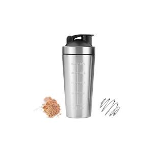Çelik SHAKER Sporcu Suluğu Protein Shaker ve Smoothie Matarası (800 ml)