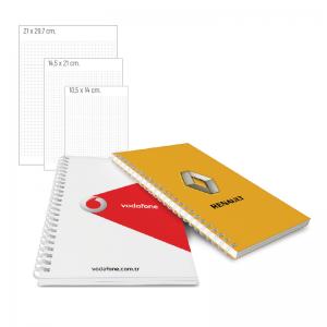 Yandan Spiralli Karton Defter