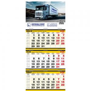 Büyük Boy Gemici Takvim ( 33 x 73 cm )