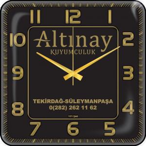 Bombe Cam Duvar Saati ( 35 x 35 cm )