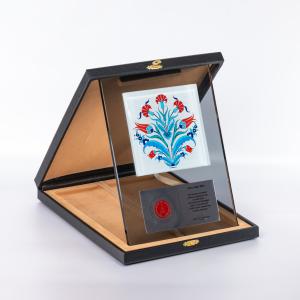 Çinili Kristal Plaket