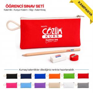 Promosyon Sınav Seti | Logolu Öğrenci Kırtasiye Seti