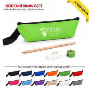 Promosyon Sınav Seti | Logolu Öğrenci Kırtasiye Seti
